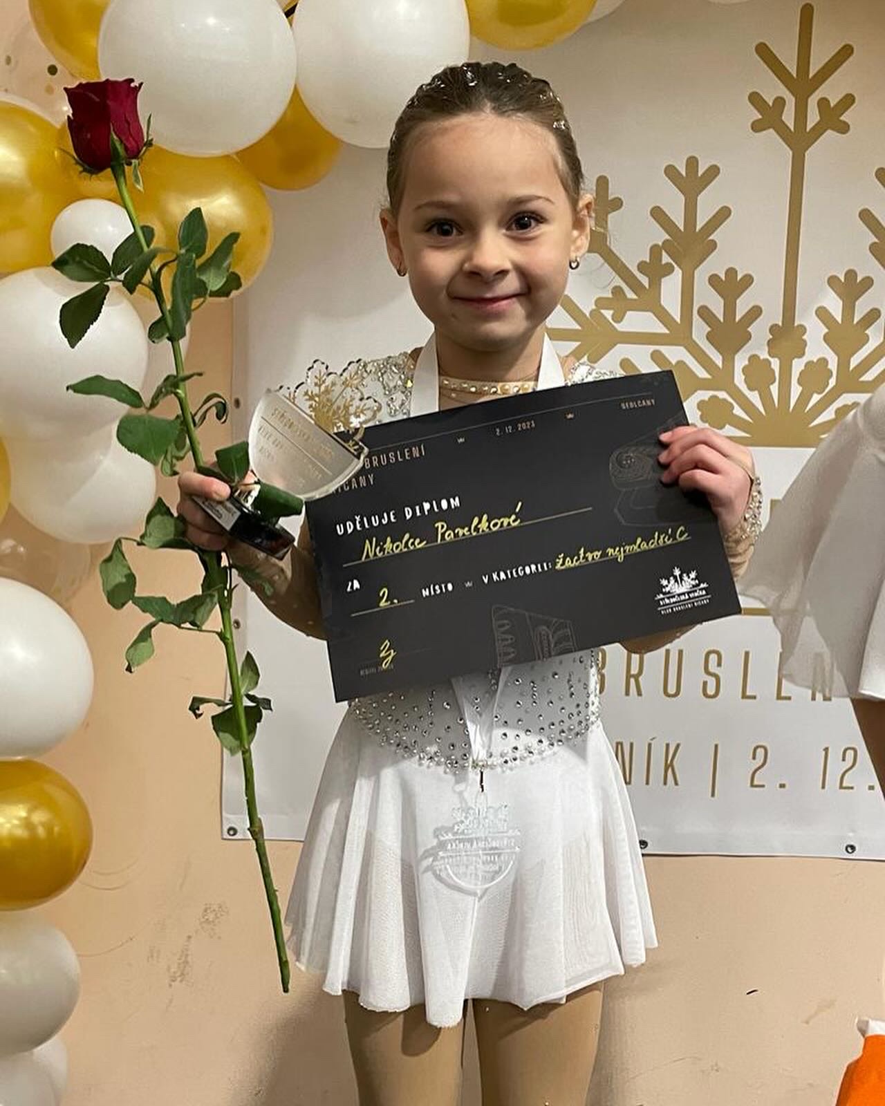 Pavelková Nikola, žačka nejmladší, získala 2. místo na prvních závodech organizovaných naším klubem – Středočeská vločka, který se uskutečnil v sobotu 2. prosince
